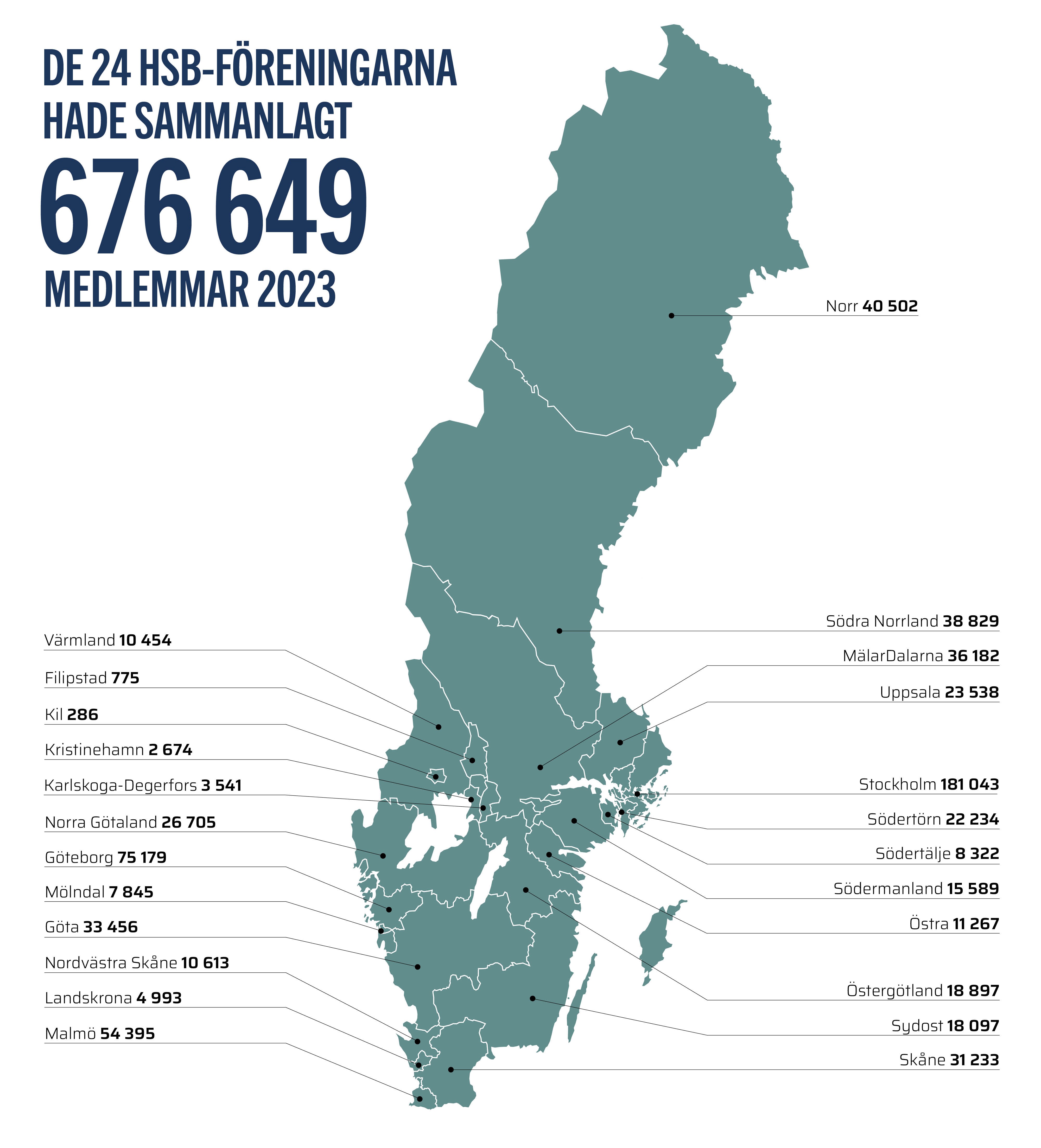 HSB karta över medlemmar 2023